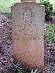 TRINCOMALEE WAR CEMETERY - PERERA, A W H